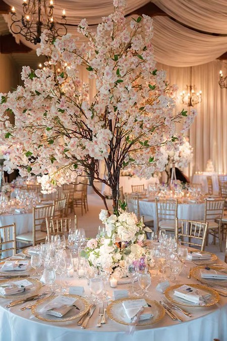Artificial cherry blossom tree