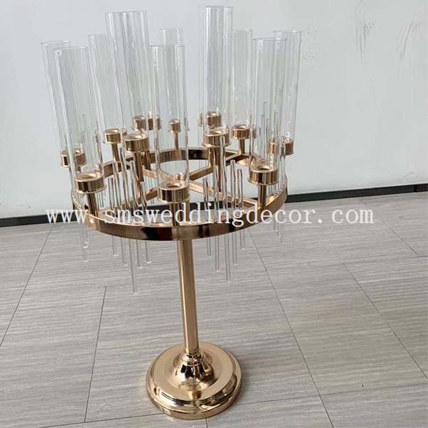 gold candelabra modern