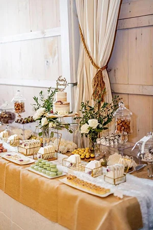 wedding candy bar table