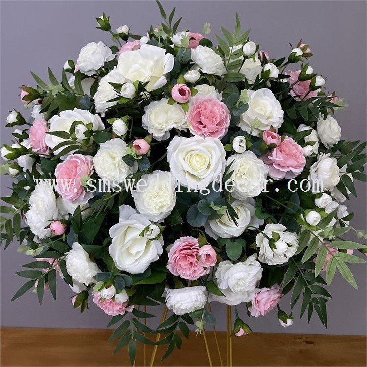 pink and white flower centerpieces(001)