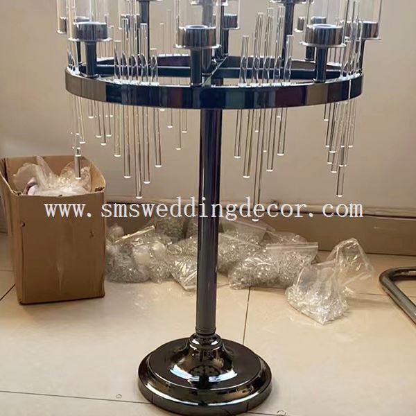 black iron candelabra