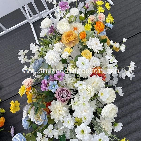 spring flower table runner